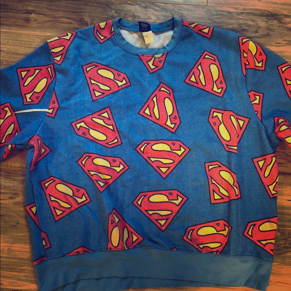 Superman comic sweater, size 2XL
